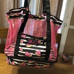 Betsy johnson beach tote cooler bag
